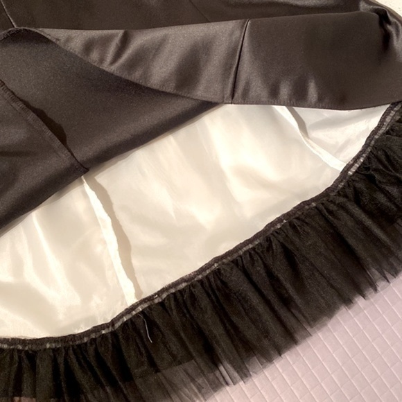 Jessica McClintock for Gunne Sax Vintage  strapless mini tuxedo dress size 7 - Picture 7 of 11